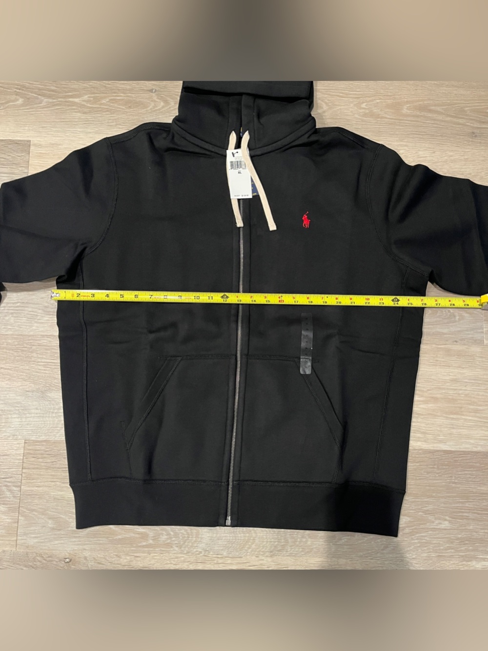 Polo Ralph Lauren Men’s Fleece Full Zip Hoodie Black Size XL - Picture 4 of 10
